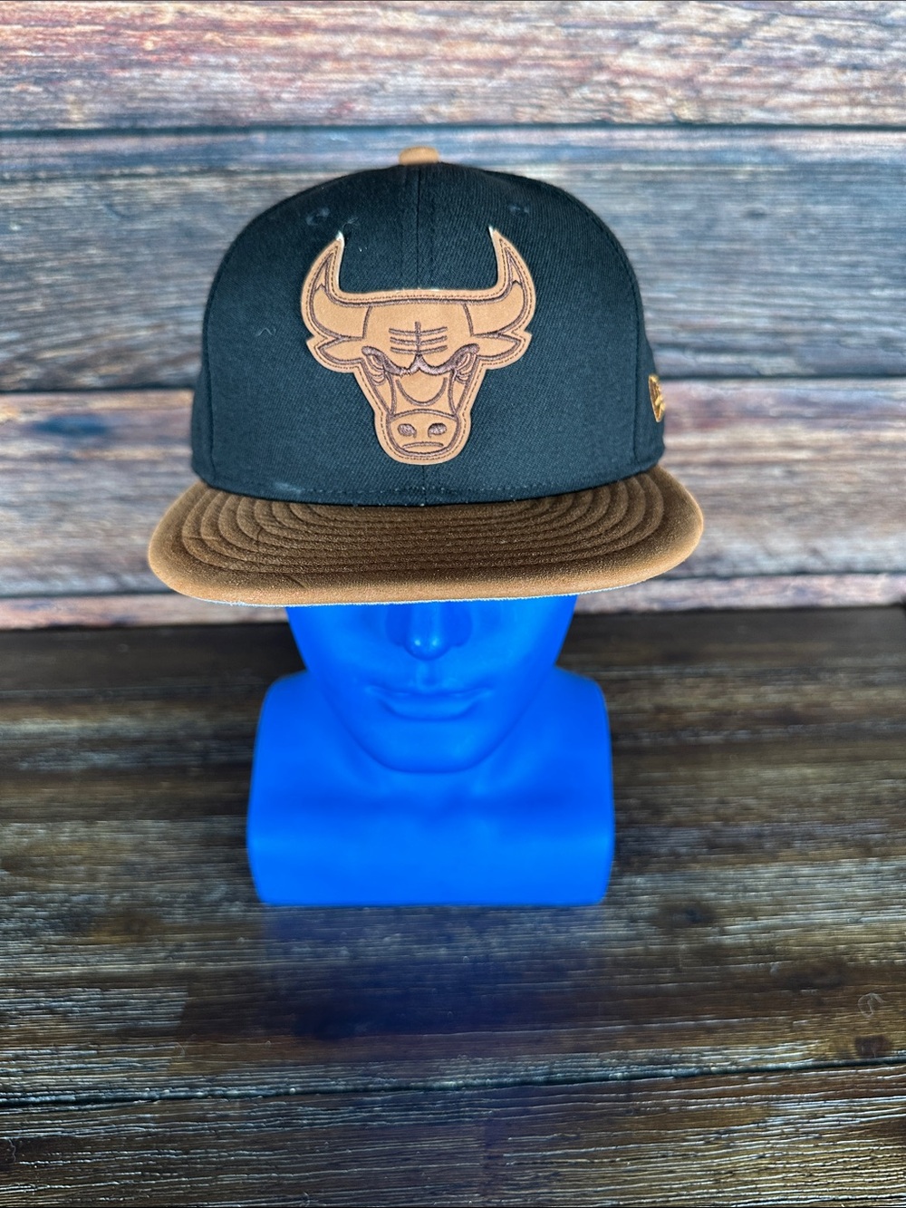 New Era Black and Brown Bulls Snapback